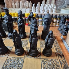 Chess Set with Unique Pieces only ( large Camelot)