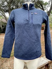 Patagonia YOUTH Blue Heather Sweater Fleece 1/4 Zip Pullover Jacket XXL 16-18