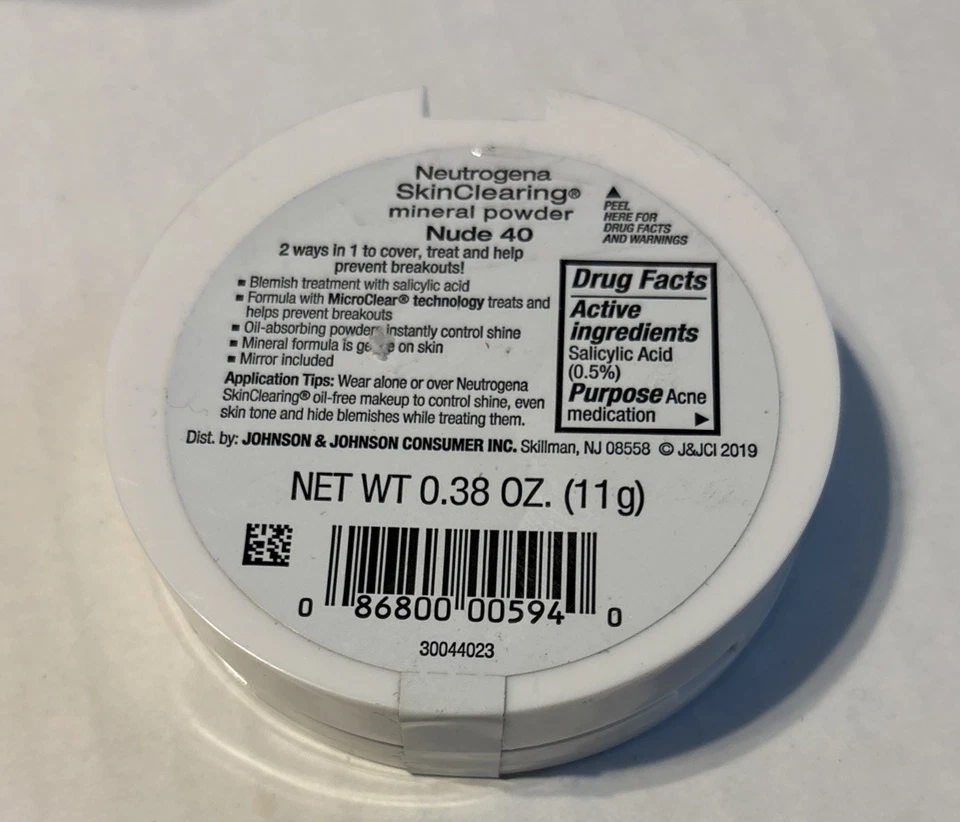 Neutrogena SkinClearing Mineral Powder #40 Nude, New Sealed - Image 2 of 2