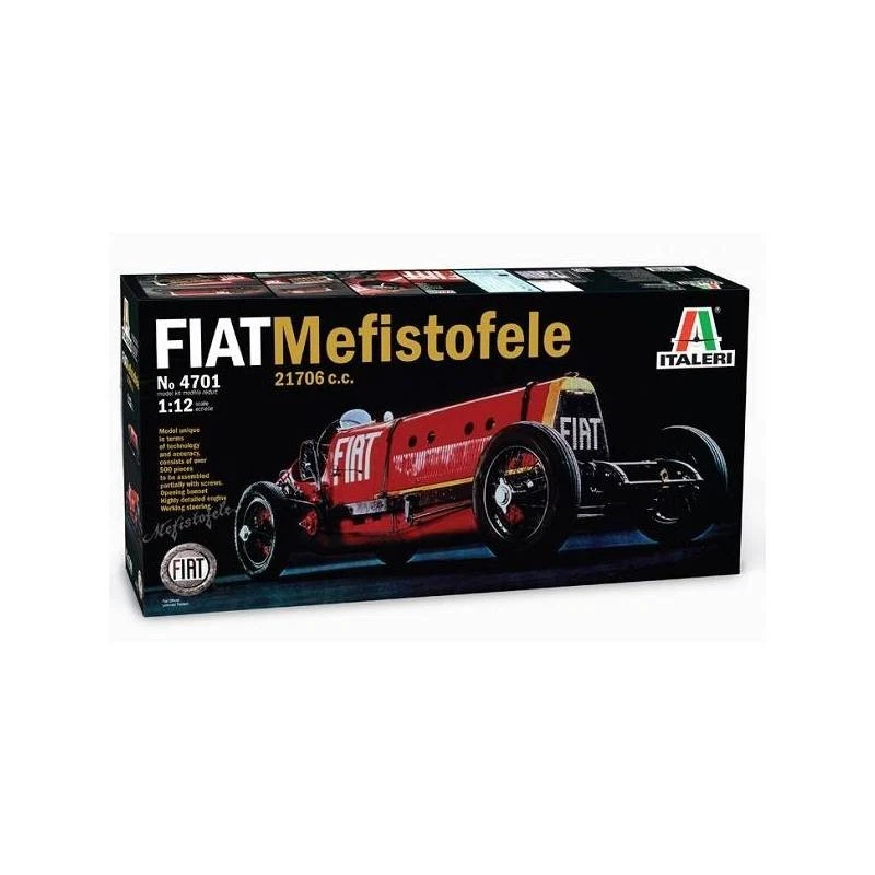 Modellino Macchina Fiat Mefistofele 21706 Cc. ITALERI 4701 1:12 Char Per - Immagine 2 di 4