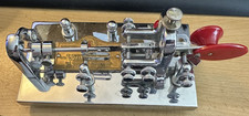 NICE Vtg Vibroplex Deluxe Lightning Bug Telegraph Key Amateur Ham Radio 1960