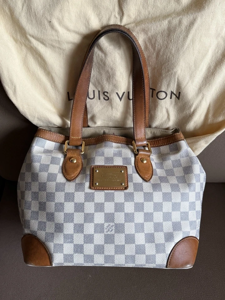 Original Louis Vuitton Hampstead PM Azur LV Tasche  - Bild 2 von 4