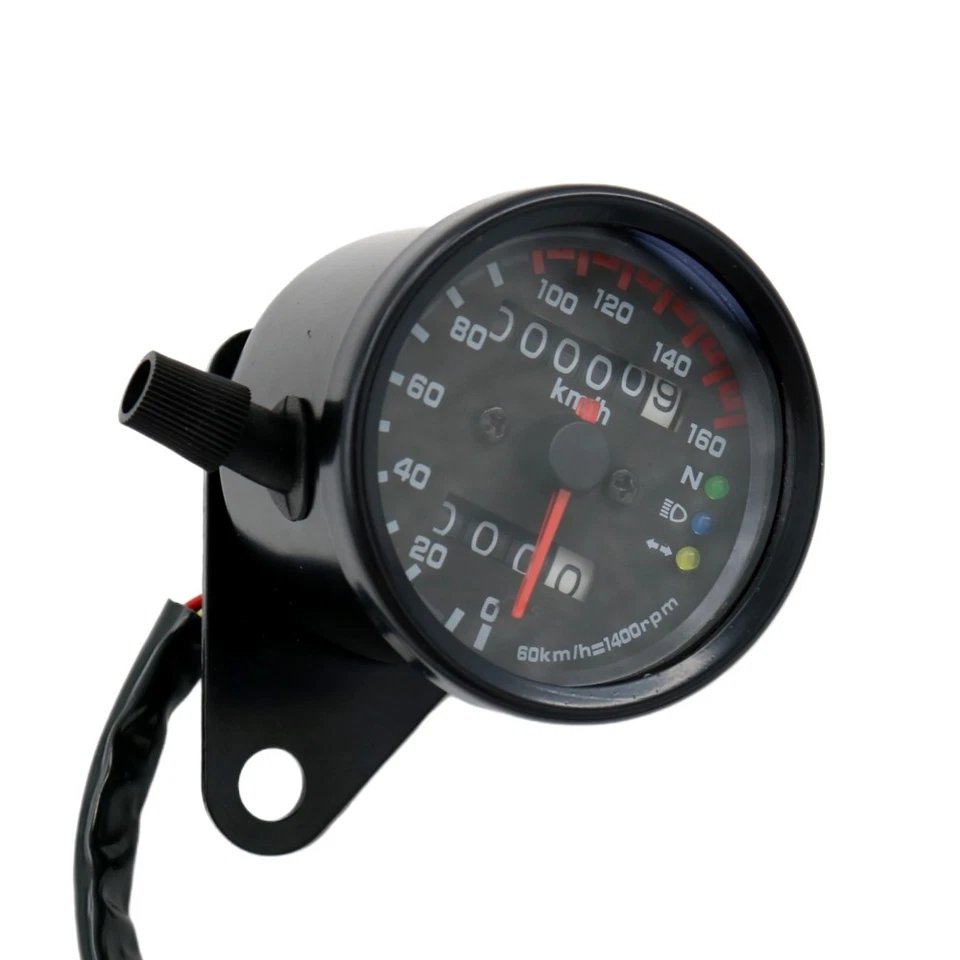 LED Backlight Dual Odometer KMH Speedometer Gauge For Honda Aprilia - Image 2 of 4