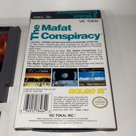 Nintendo NES Game The Mafat Conspiracy CIB Complete In Box 