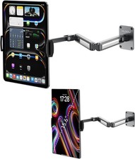 Aluminum Alloy Tablet Wall Mount Holder for iPad, Foldable Portable Monitor Stan