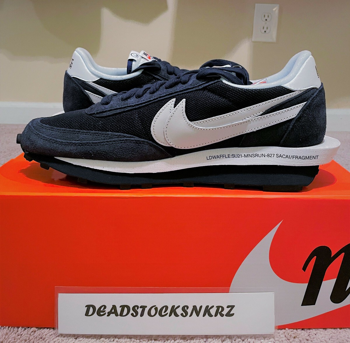 靴 sacai fragment NIKE LD waffle Everyone's Favourite!? Sacai X Fragment LD Waffle Navy Review & On