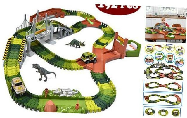 dinosaur race car track