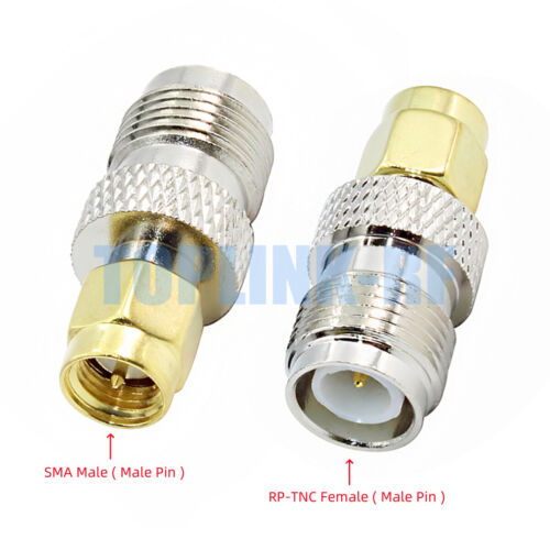 1pcs SMA RP-SMA Male Female to TNC RP-TNC Male Female RF Coax Connector Adapter - Foto 10 di 12