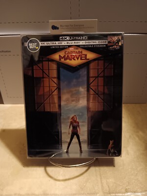Captain Marvel 4K SteelBook Blu-ray 2019 Best Buy Exclusive - No Dents ShpNxtDy