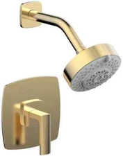 Phylrich 181-22/004 Radi Pressure Balance Brass Shower Set in SATIN BRASS New!