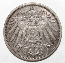 Germany 1905 G 1 Mark KM# 14 XF (X39)