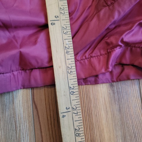 Eagles Ridge Mens Maroon Long Sleeve Snap Button Windbreaker Jacket VTG Medium - Picture 5 of 6