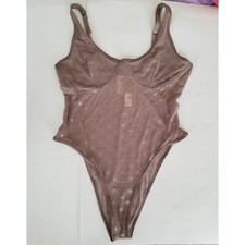 Victoria Secret Pink Sheer Bodysuit Size Large