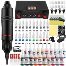 Professional Tattoo Machine Kits Rotary Pen Tattoo Power Supply Kit with Needles