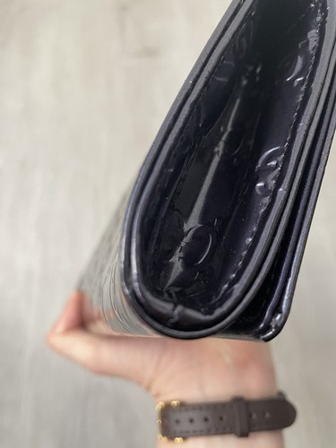 Gucci Purple Patent Leather Guccissima Embossed Broadway Clutch - Picture 15 of 15