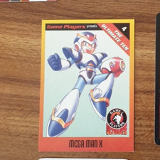 MEGA MAN X GAME PLAYERS PRESENTS THE ULTIMATE TEN PROMOTIONAL CARD with TIP SNES