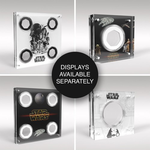 Star Wars Luke Skywalker e la Principessa Leila 50p nuovo di zecca reale 2023 display - Foto 7 di 8