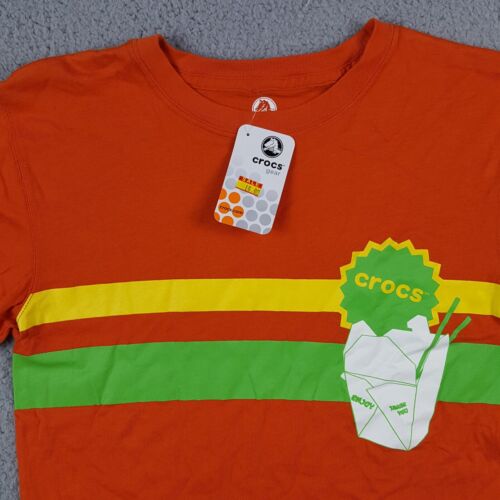 Crocs Chinese Takeout Food Ramen Noodles Kid's Large Youth Short Sleeve T Shirt - Picture 2 of 7