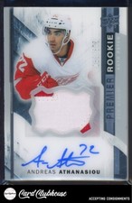 2015-16 Upper Deck Premier RC Patch Auto #105 Andreas Athanasiou /375