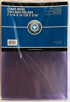 100 NEW CSP COMIC BOOK CURRENT AGE CLEAR RIGID TOPLOADER STORAGE DISPLAY HOLDERS