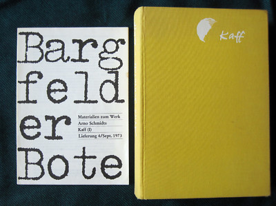 FIRST EDITION ARNO SCHMIDT ''KAFF ALSO MARE CRISIUM'' FIRST EDITION STAHLBERG 1960