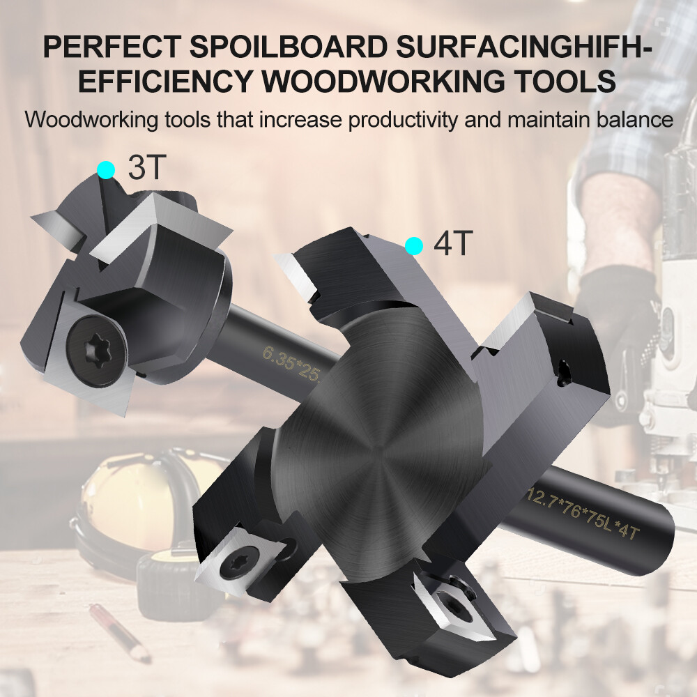 Cotton Fleece Bandana Bibs CNC Spoilboard Surfacing Router Bit - 1/4 ...