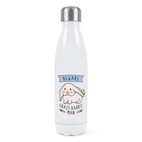 Beware VerrüCkte Hase Mann Doppelwand Wasserflasche Lustig Bunny Thermo