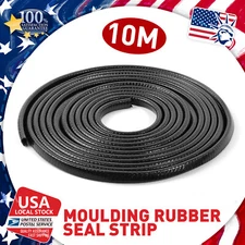 BLACK 10M U Shape Rubber Seal Car Door Edge Guard Molding Trim Protectors Strip