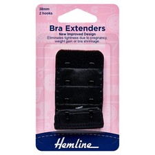 Hemline Bra Extenders 38mm - Full Range of Colours Available