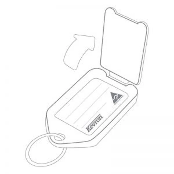 Bulk Office Key Tags 2 x Bags Of 50 MIXED FLUORO Plastic KEVRON Tags-FREE POST - image 3 of 4