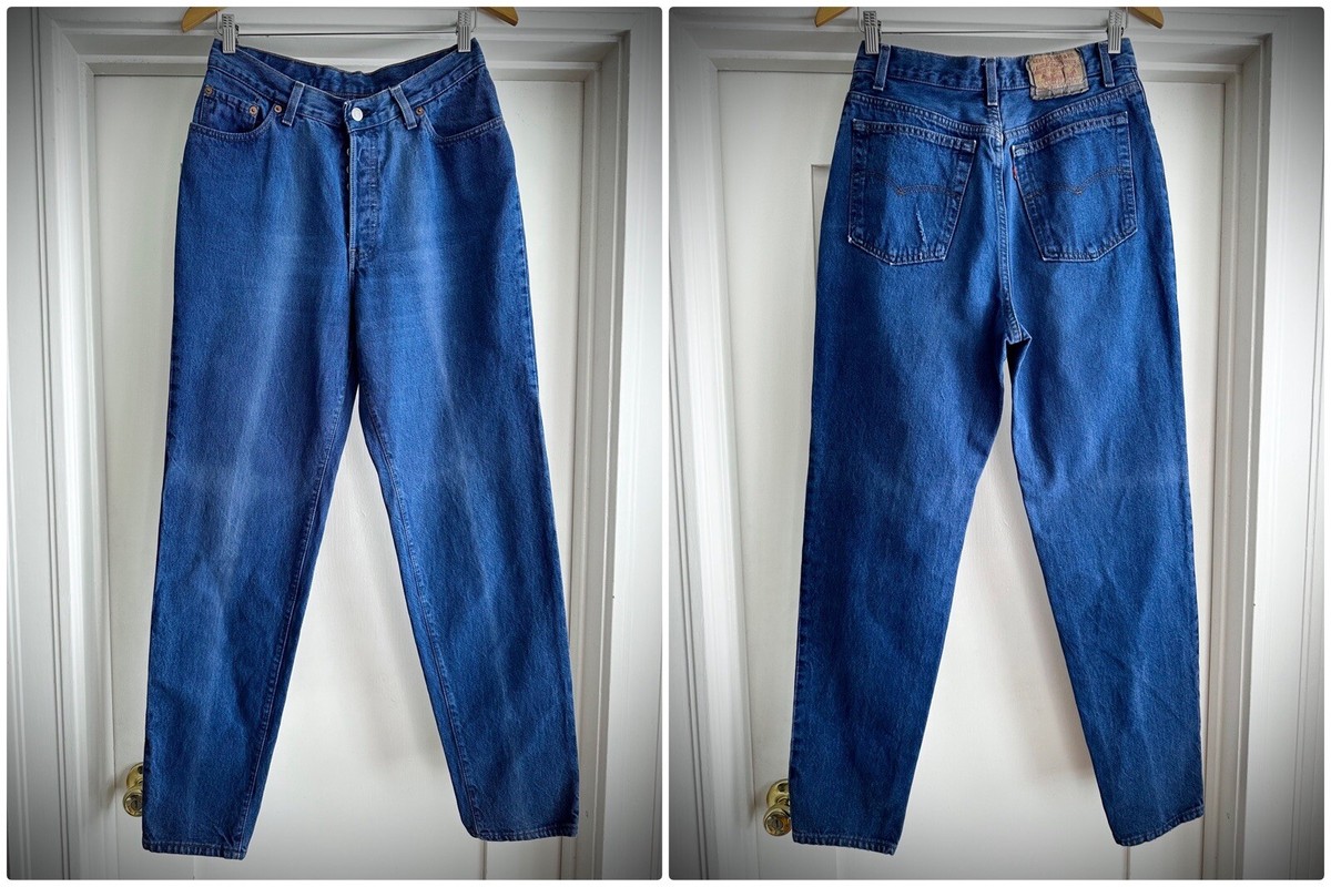 VTG 90s Y2K Women's Levis 501 High Waist Faded Blue Jeans USA Size