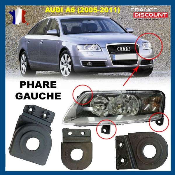 Pfote Festsetzung Scheinwerfer Links Nuckel FüR Audi A6 05-11 4F09988121-image