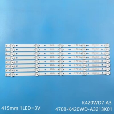 LED strips for Philips 43PFT4001/60 43PFF5459 K420WD7 4708-K420WD-A3213K01