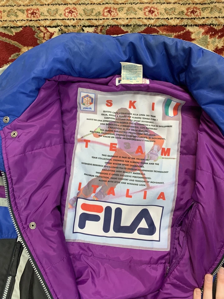 Traje de esquí vintage raro FILA Team Italia talla 44 Foto 4 de 4