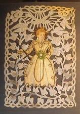 SANTINO CANIVET ITALIANO MERLETTATO   VESTITO  epoca: XIX° sec. (cI)