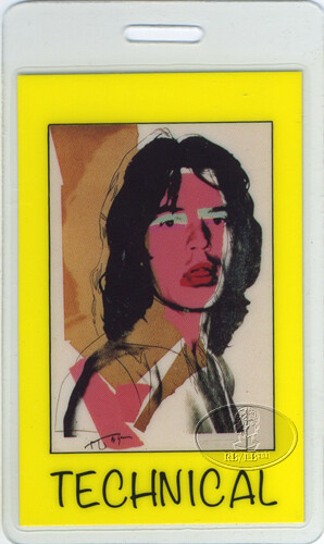 ローリングストーンズバックステージパス Mick Jagger 1988 Japan Laminated Backstage Pass ROLLING STONES