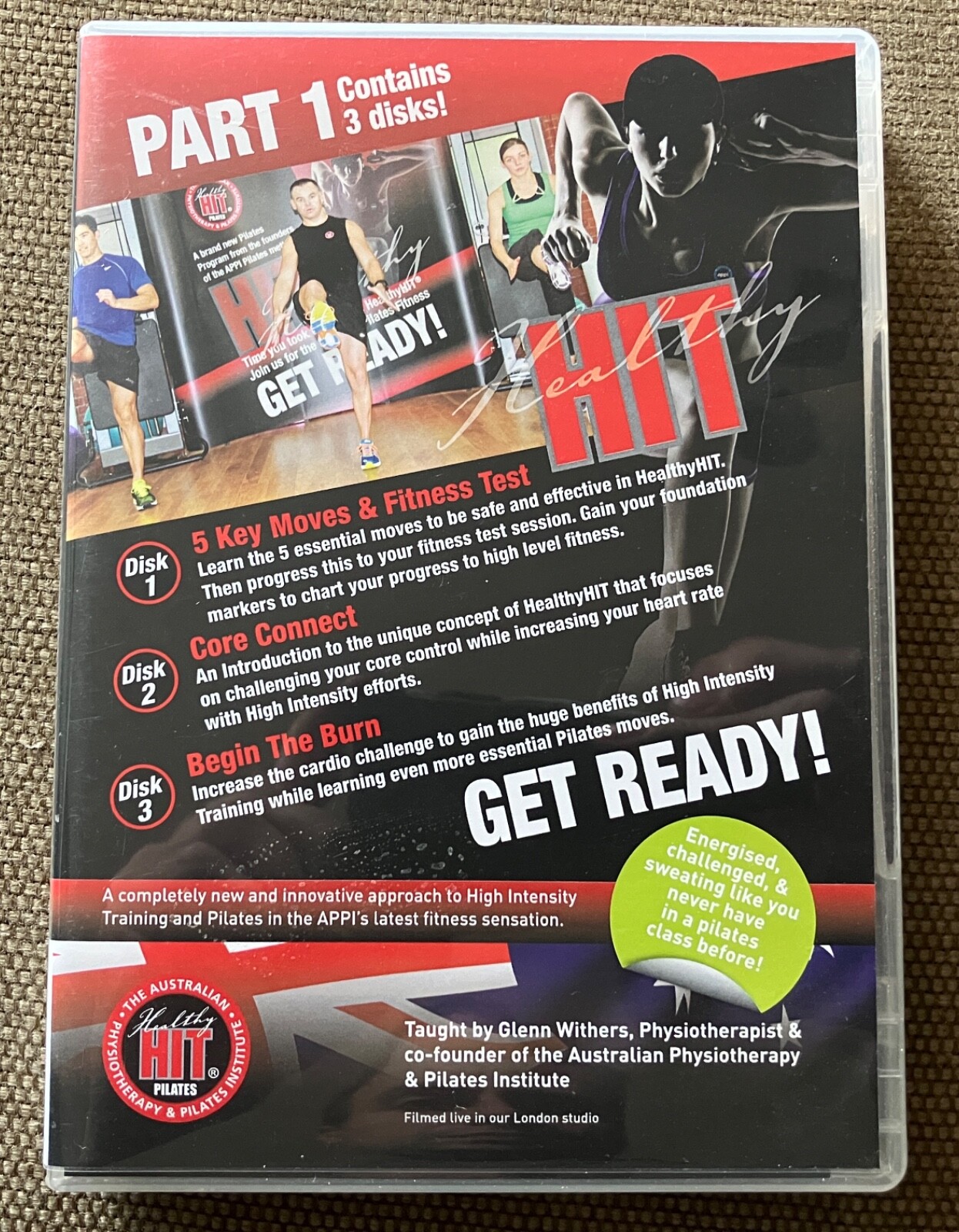 Healthy HIT pilates DVD Part 1, high intensity training 3 discs - ALL REGIONS 0