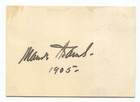 1905 American Actress Maude Adams Signed Card, Peter Pan