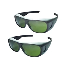 2pcs 200nm-2000nm  IPL CE OD5+ CE UV400 Laser Protection Goggles Safety Glasses