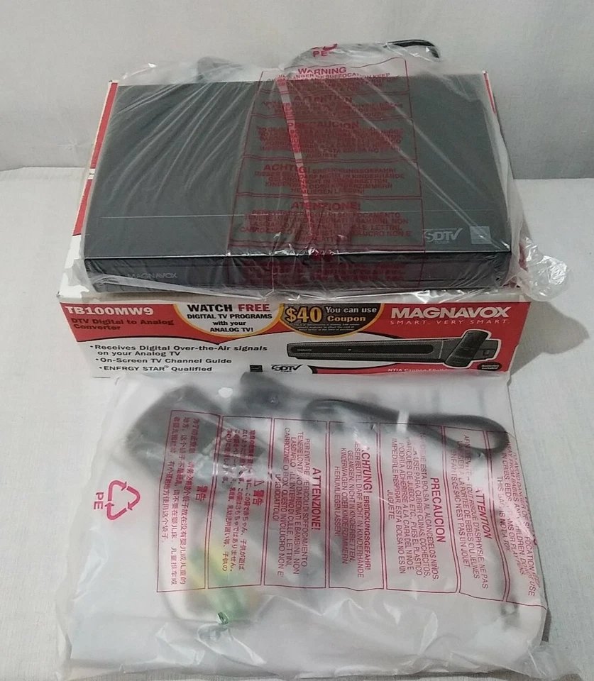 MAGNAVOX - HD - DTV - TB100MW9  - WITH REMOTE / MANUAL - NEW IN OPEN BOX - Image 4 of 4