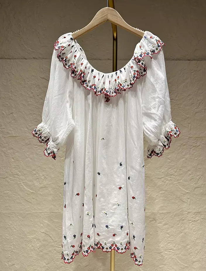 Ruffle hand dress cheap