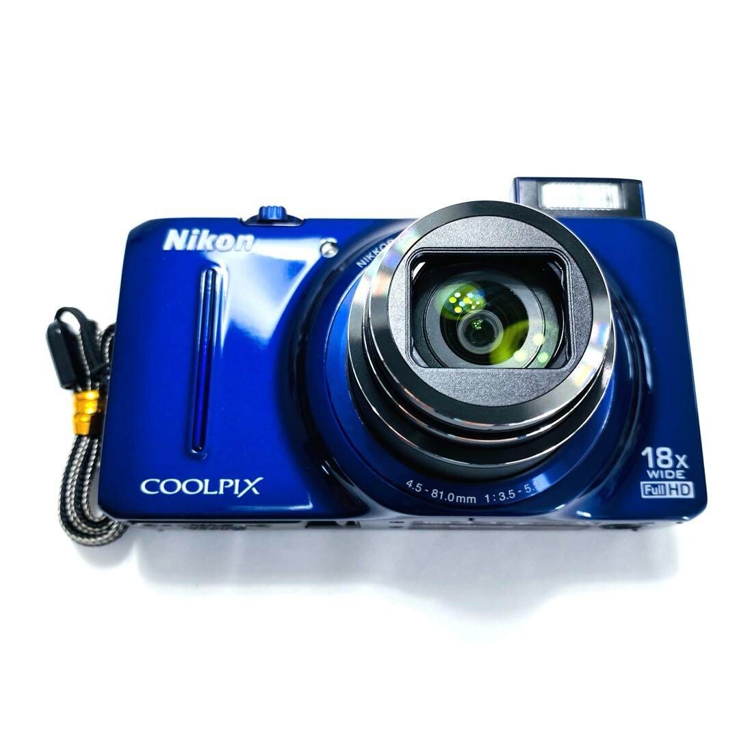 Nikon COOLPIX S9300 ブルー Nikon COOLPIX S9300 16.0MP Digital Camera With 8GB Sd Card