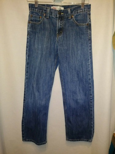 Jeans Levis 550 14 pulgadas talla niño (o niña) calce relajado lavado oscuro 28 cintura 27 pulgadas - Imagen 6 de 11