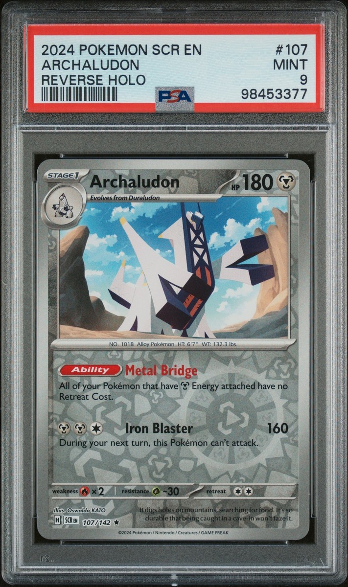 order Q4♡ 2024 POKEMON STELLAR CROWN SCR EN #107 ARCHALUDON REVERSE