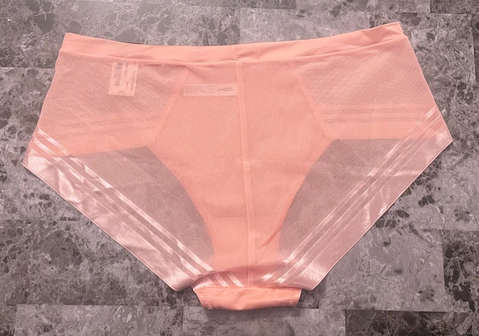 BRAGAS MODERNAS NUEVAS CON ETIQUETAS AMBRIELLE ROSA MEDIO SATINADO RAYAS LISAS MALLA Foto 3 de 4