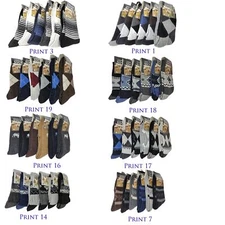 Men Lamb Wool Crew Socks, Thermal Warm Winter Heavy Duty Boot For Men Size 10-13