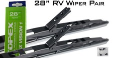 2 Rv Wiper Blades W 2 Screw Adapters Installed For Rv Bus Commercial 28