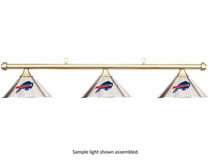 Nfl Buffalo Bills Chrome Shade Brass Bar Billiard Pool Table