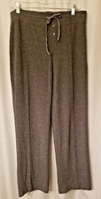 Women's Loungewear Activewear Pants Size Medium Drawstring Waist Gray Comfort