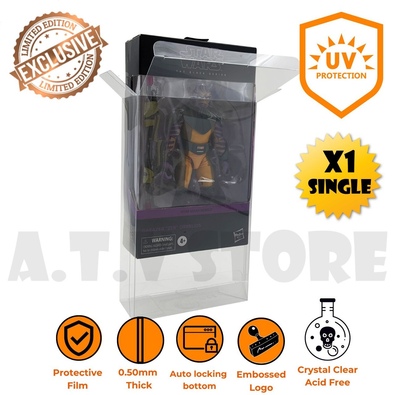 ATV  Protector / Case For Hasbro The black Series (Galaxy Line) Deluxe x1